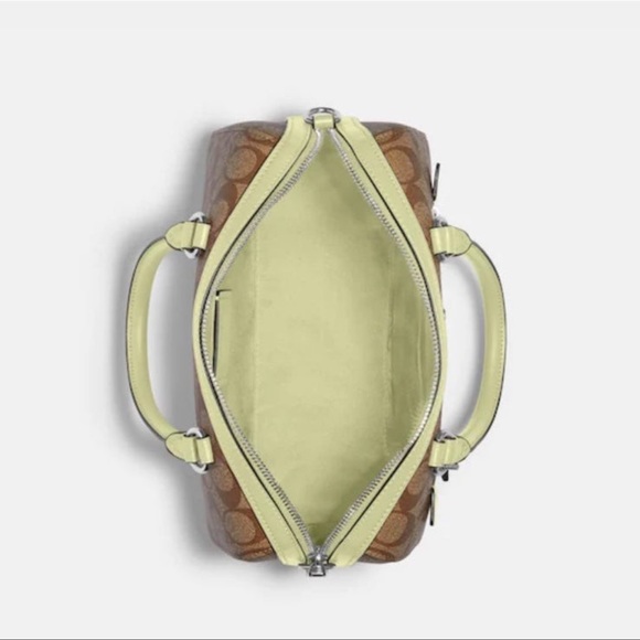 Coach Rowan Satchel In Signature Canvas SV/Khaki/Pale Lime
NWT - Picture 4 of 16
